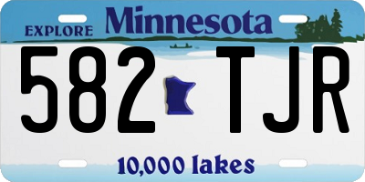 MN license plate 582TJR