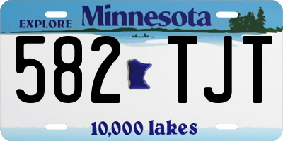 MN license plate 582TJT