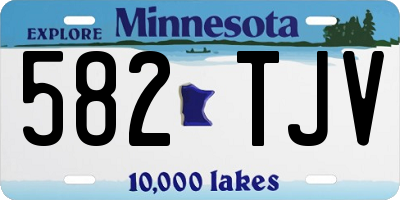 MN license plate 582TJV