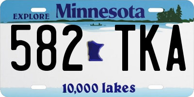 MN license plate 582TKA