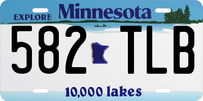 MN license plate 582TLB