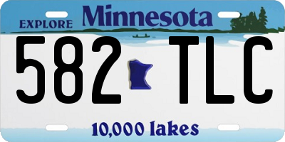 MN license plate 582TLC