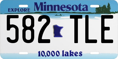 MN license plate 582TLE