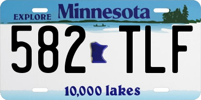 MN license plate 582TLF
