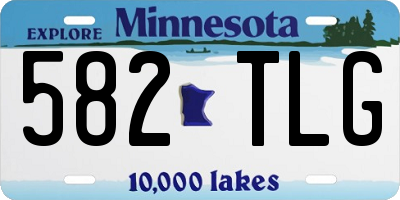 MN license plate 582TLG