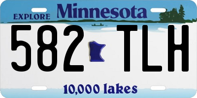 MN license plate 582TLH