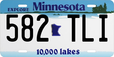 MN license plate 582TLI