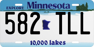 MN license plate 582TLL