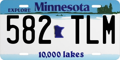 MN license plate 582TLM