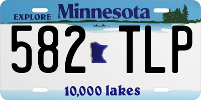 MN license plate 582TLP