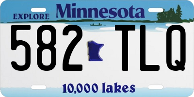 MN license plate 582TLQ