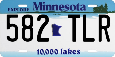 MN license plate 582TLR