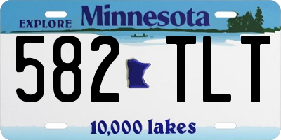 MN license plate 582TLT