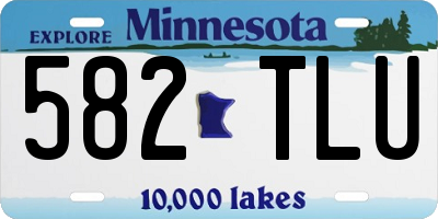 MN license plate 582TLU
