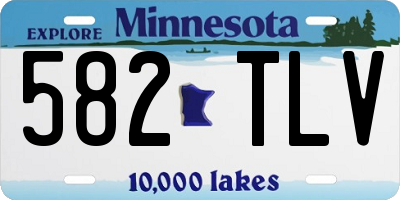 MN license plate 582TLV