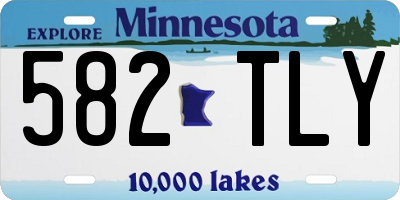 MN license plate 582TLY