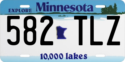 MN license plate 582TLZ
