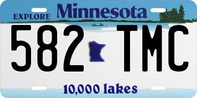 MN license plate 582TMC