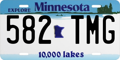 MN license plate 582TMG