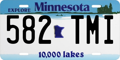 MN license plate 582TMI