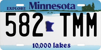 MN license plate 582TMM