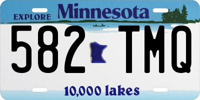 MN license plate 582TMQ