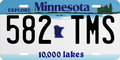 MN license plate 582TMS