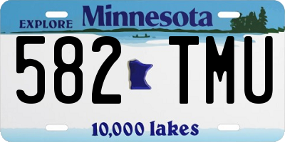 MN license plate 582TMU
