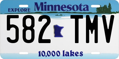 MN license plate 582TMV