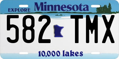 MN license plate 582TMX