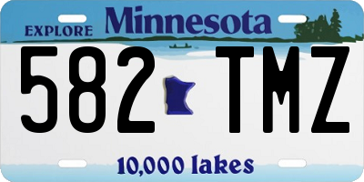 MN license plate 582TMZ