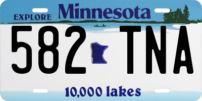 MN license plate 582TNA