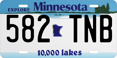 MN license plate 582TNB