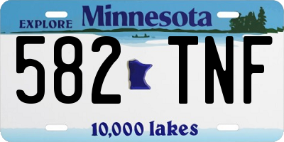 MN license plate 582TNF