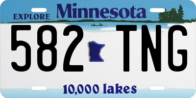 MN license plate 582TNG