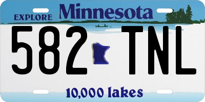 MN license plate 582TNL