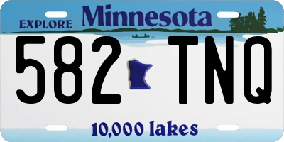 MN license plate 582TNQ
