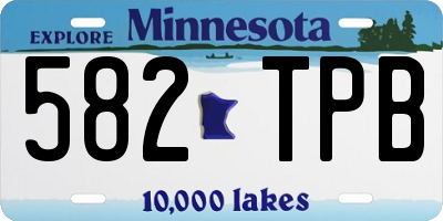 MN license plate 582TPB
