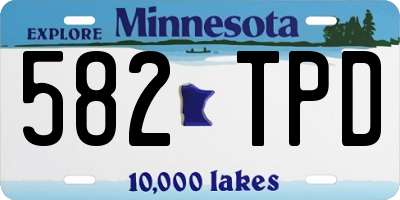 MN license plate 582TPD