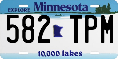 MN license plate 582TPM