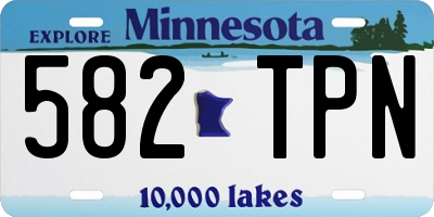 MN license plate 582TPN