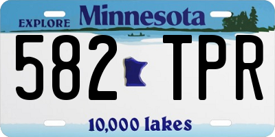 MN license plate 582TPR