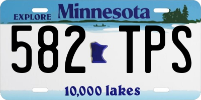 MN license plate 582TPS