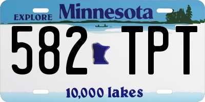 MN license plate 582TPT
