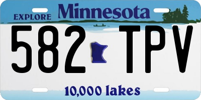 MN license plate 582TPV