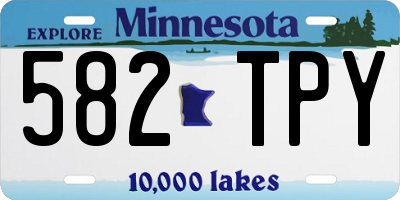 MN license plate 582TPY