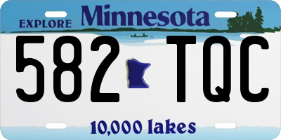 MN license plate 582TQC