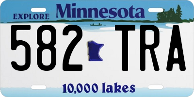 MN license plate 582TRA