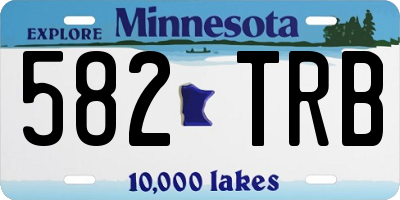 MN license plate 582TRB