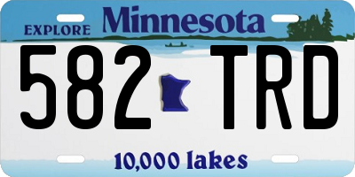 MN license plate 582TRD